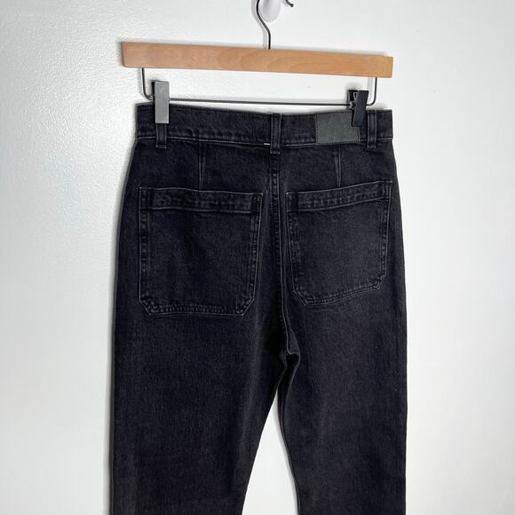 Madewell The 90s Stright Denim Jeans Womens 26 Black Wash Cotton Pockets Casual - Picture 10 of 12